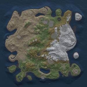 Thumbnail Rust Map: Procedural Map, Size: 3500, Seed: 273824495, 16 Monuments