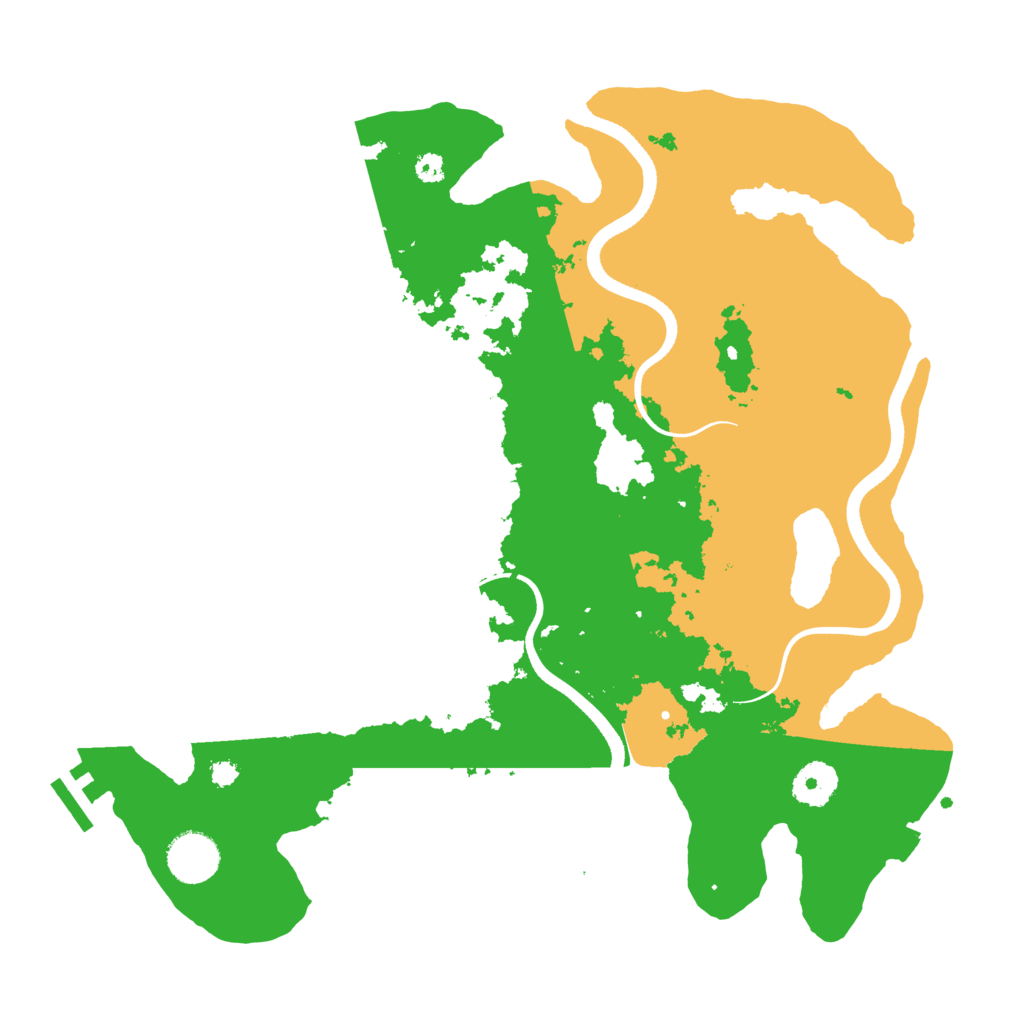 Biome Rust Map: Procedural Map, Size: 3500, Seed: 366617334