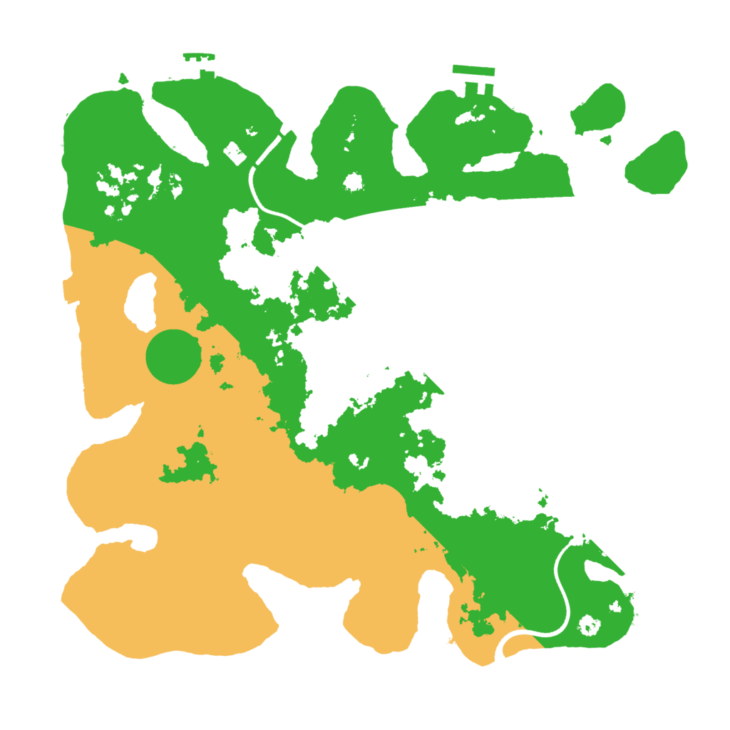 Biome Rust Map: Procedural Map, Size: 3500, Seed: 998104