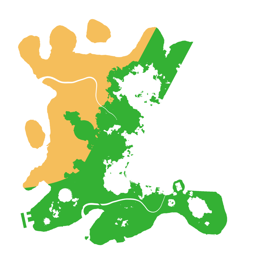 Biome Rust Map: Procedural Map, Size: 3500, Seed: 2064922690