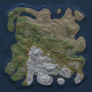 Thumbnail Rust Map: Procedural Map, Size: 3800, Seed: 1250140872, 17 Monuments