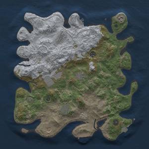 Thumbnail Rust Map: Procedural Map, Size: 3650, Seed: 64544060, 16 Monuments