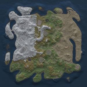 Thumbnail Rust Map: Procedural Map, Size: 4250, Seed: 1897206001, 18 Monuments