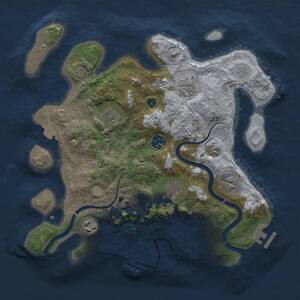 Thumbnail Rust Map: Procedural Map, Size: 3277, Seed: 123, 12 Monuments