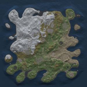 Thumbnail Rust Map: Procedural Map, Size: 3750, Seed: 957590, 16 Monuments