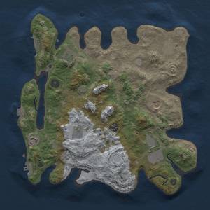 Thumbnail Rust Map: Procedural Map, Size: 3500, Seed: 1418317374, 16 Monuments