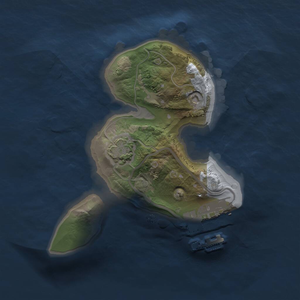 Rust Map: Procedural Map, Size: 1453, Seed: 1086354862, 3 Monuments