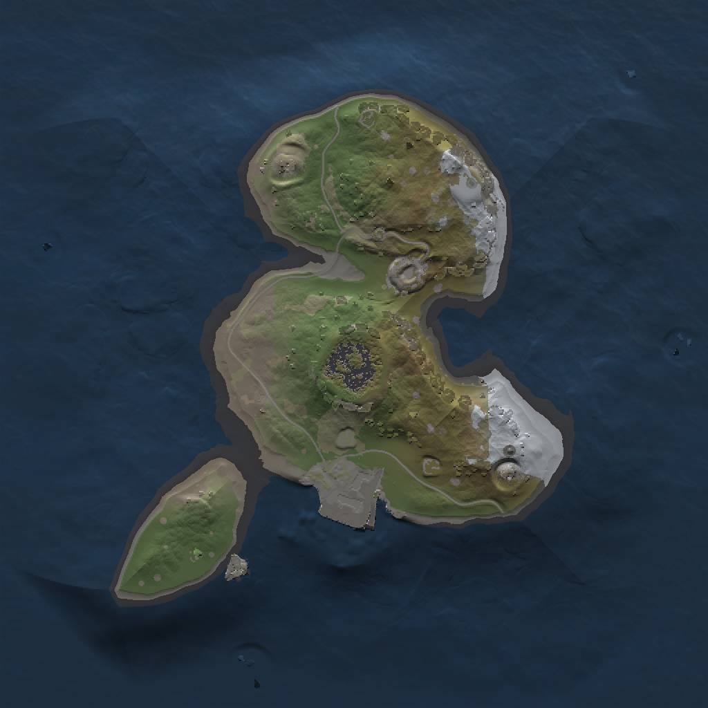 Rust Map: Procedural Map, Size: 1453, Seed: 1086354862, 3 Monuments