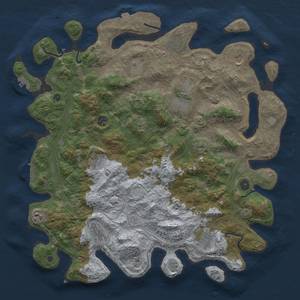 Thumbnail Rust Map: Procedural Map, Size: 4500, Seed: 1168245256, 19 Monuments