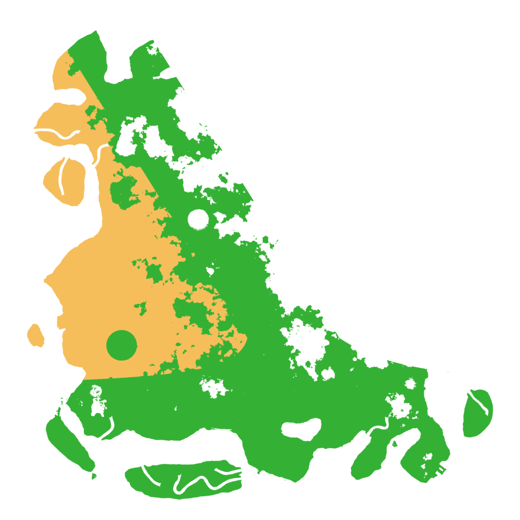 Biome Rust Map: Procedural Map, Size: 4500, Seed: 18487