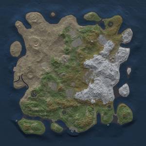 Thumbnail Rust Map: Procedural Map, Size: 3750, Seed: 20240620, 15 Monuments