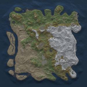Thumbnail Rust Map: Procedural Map, Size: 4250, Seed: 406132160, 18 Monuments