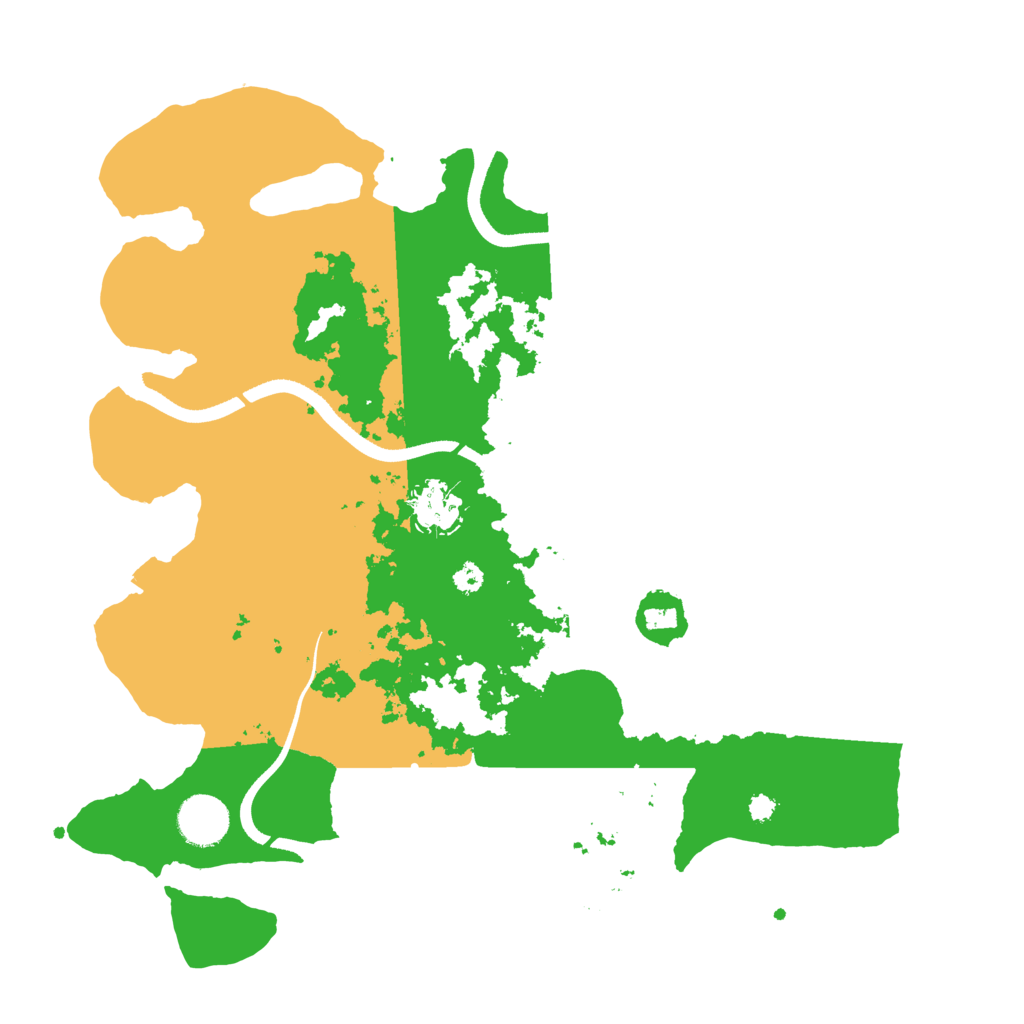 Biome Rust Map: Procedural Map, Size: 3500, Seed: 985491709