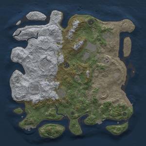 Thumbnail Rust Map: Procedural Map, Size: 3850, Seed: 1369, 18 Monuments