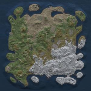 Thumbnail Rust Map: Procedural Map, Size: 4250, Seed: 161801046, 19 Monuments