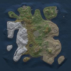 Thumbnail Rust Map: Procedural Map, Size: 3000, Seed: 1189385996, 12 Monuments