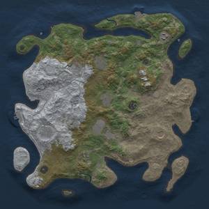 Thumbnail Rust Map: Procedural Map, Size: 4000, Seed: 1913814241, 18 Monuments