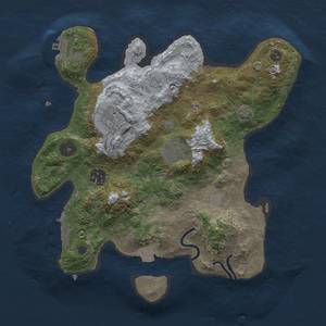 Thumbnail Rust Map: Procedural Map, Size: 3000, Seed: 1007173389, 10 Monuments