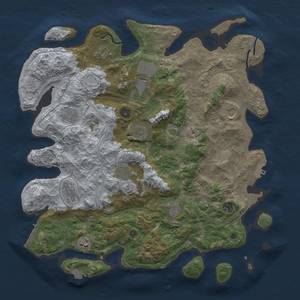 Thumbnail Rust Map: Procedural Map, Size: 4250, Seed: 681194998, 19 Monuments