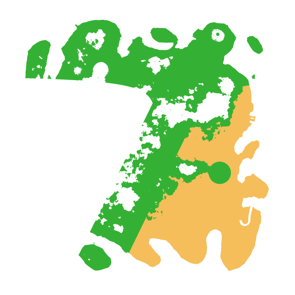 Biome Rust Map: Procedural Map, Size: 3500, Seed: 2077858519