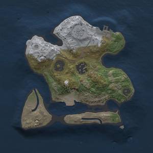 Thumbnail Rust Map: Procedural Map, Size: 2000, Seed: 1471753573, 6 Monuments