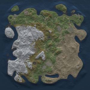 Thumbnail Rust Map: Procedural Map, Size: 4250, Seed: 137069413, 19 Monuments