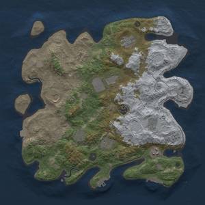 Thumbnail Rust Map: Procedural Map, Size: 3750, Seed: 34991955, 18 Monuments