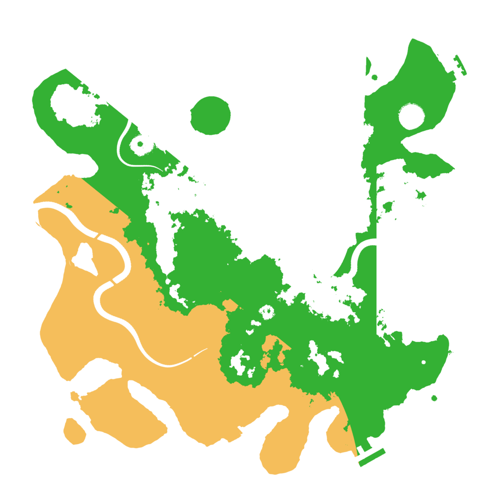 Biome Rust Map: Procedural Map, Size: 3500, Seed: 1979138918