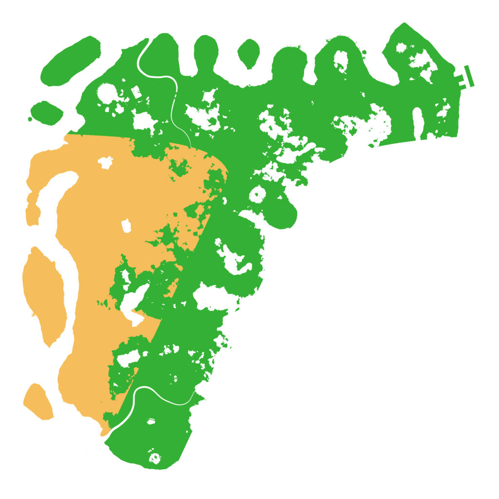 Biome Rust Map: Procedural Map, Size: 4600, Seed: 564092993