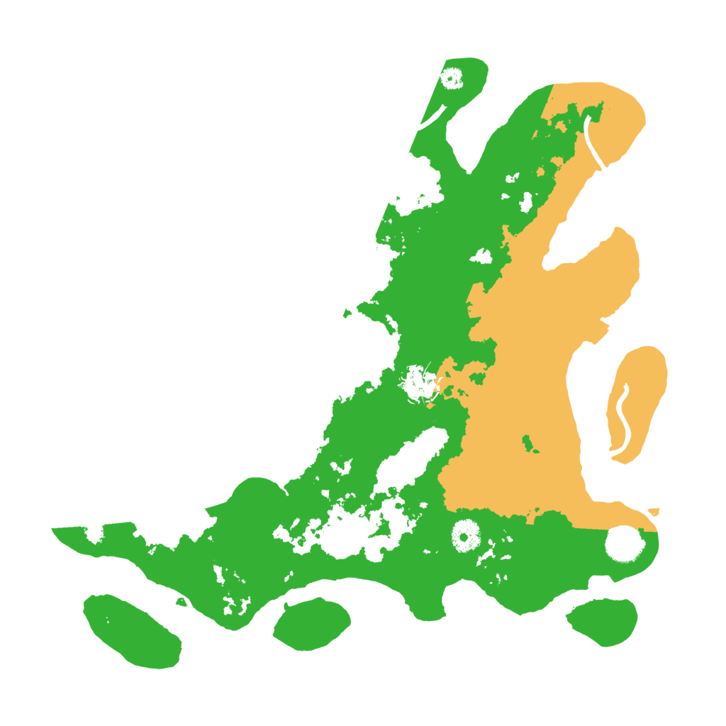 Biome Rust Map: Procedural Map, Size: 3500, Seed: 153443