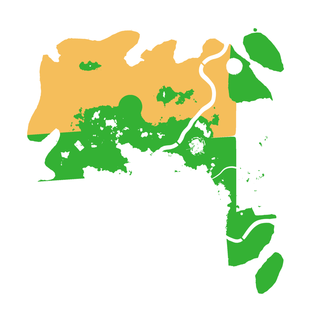 Biome Rust Map: Procedural Map, Size: 3500, Seed: 1751270257