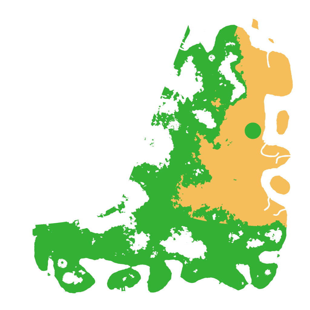 Biome Rust Map: Procedural Map, Size: 5000, Seed: 534216