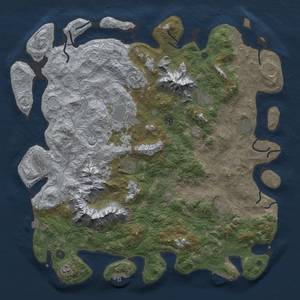 Thumbnail Rust Map: Procedural Map, Size: 5000, Seed: 534216, 19 Monuments