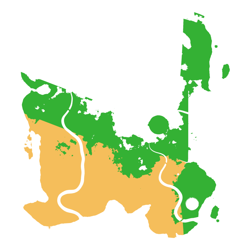 Biome Rust Map: Procedural Map, Size: 3500, Seed: 1246778025
