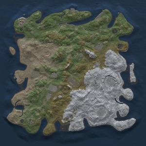 Thumbnail Rust Map: Procedural Map, Size: 4250, Seed: 71246, 19 Monuments