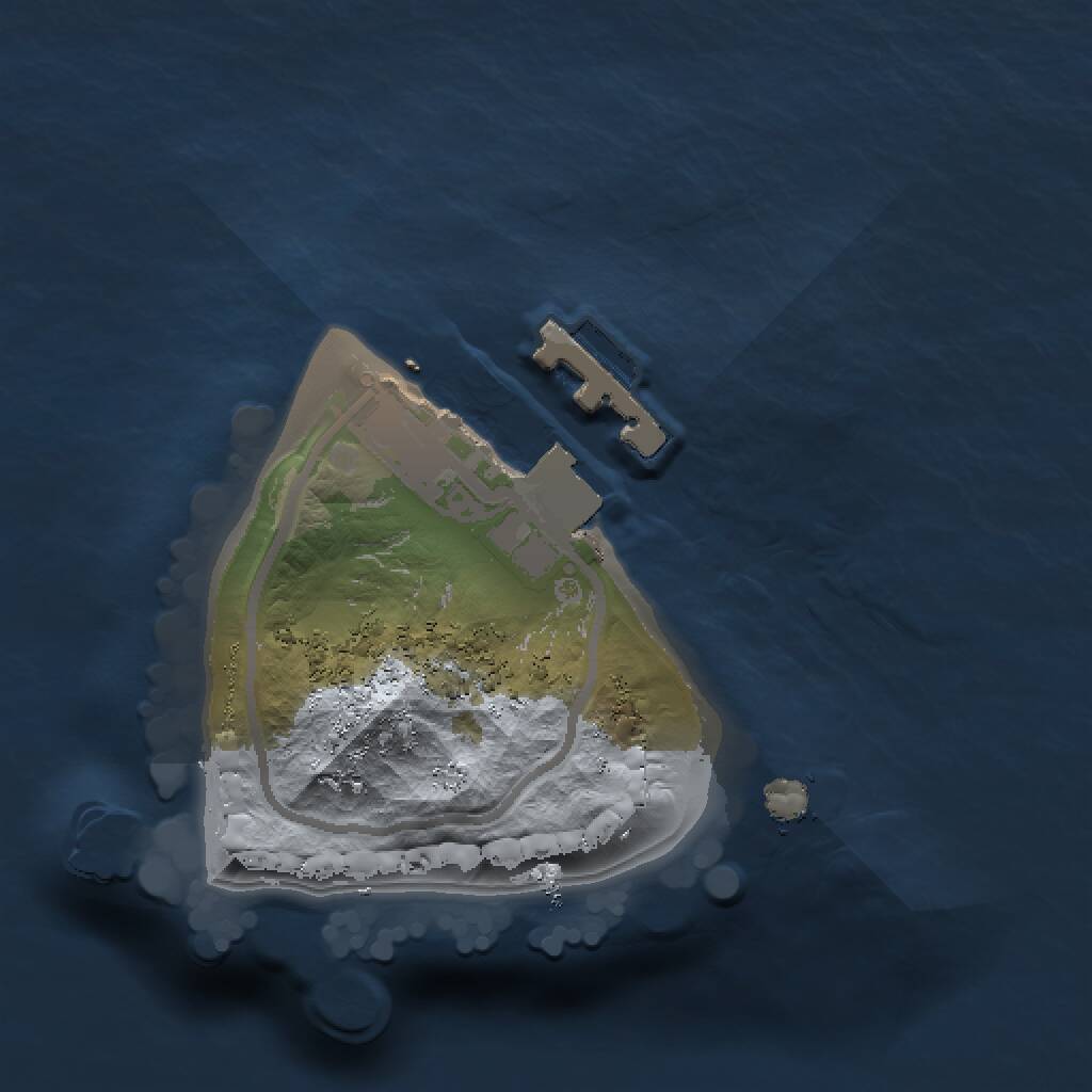 Rust Map: Procedural Map, Size: 1000, Seed: 106571082, 2 Monuments