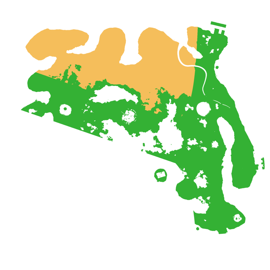 Biome Rust Map: Procedural Map, Size: 3500, Seed: 1384874976