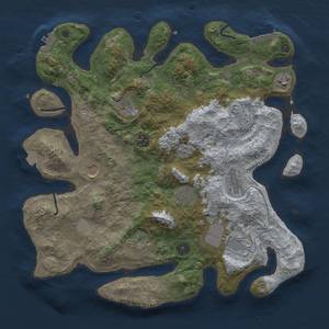 Thumbnail Rust Map: Procedural Map, Size: 3750, Seed: 1801771340, 17 Monuments