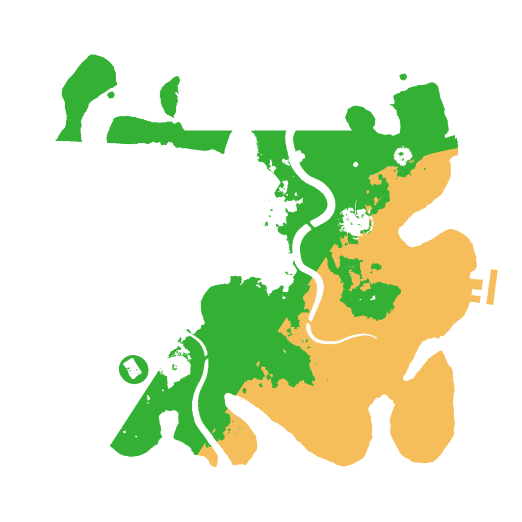 Biome Rust Map: Procedural Map, Size: 3000, Seed: 84759099