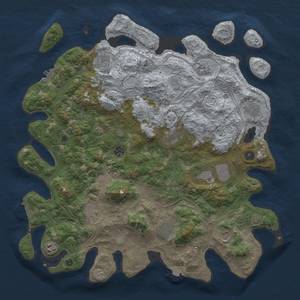 Thumbnail Rust Map: Procedural Map, Size: 4500, Seed: 85799, 19 Monuments