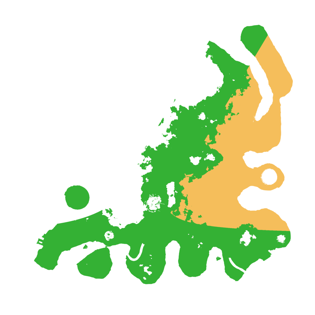 Biome Rust Map: Procedural Map, Size: 3500, Seed: 1351434877