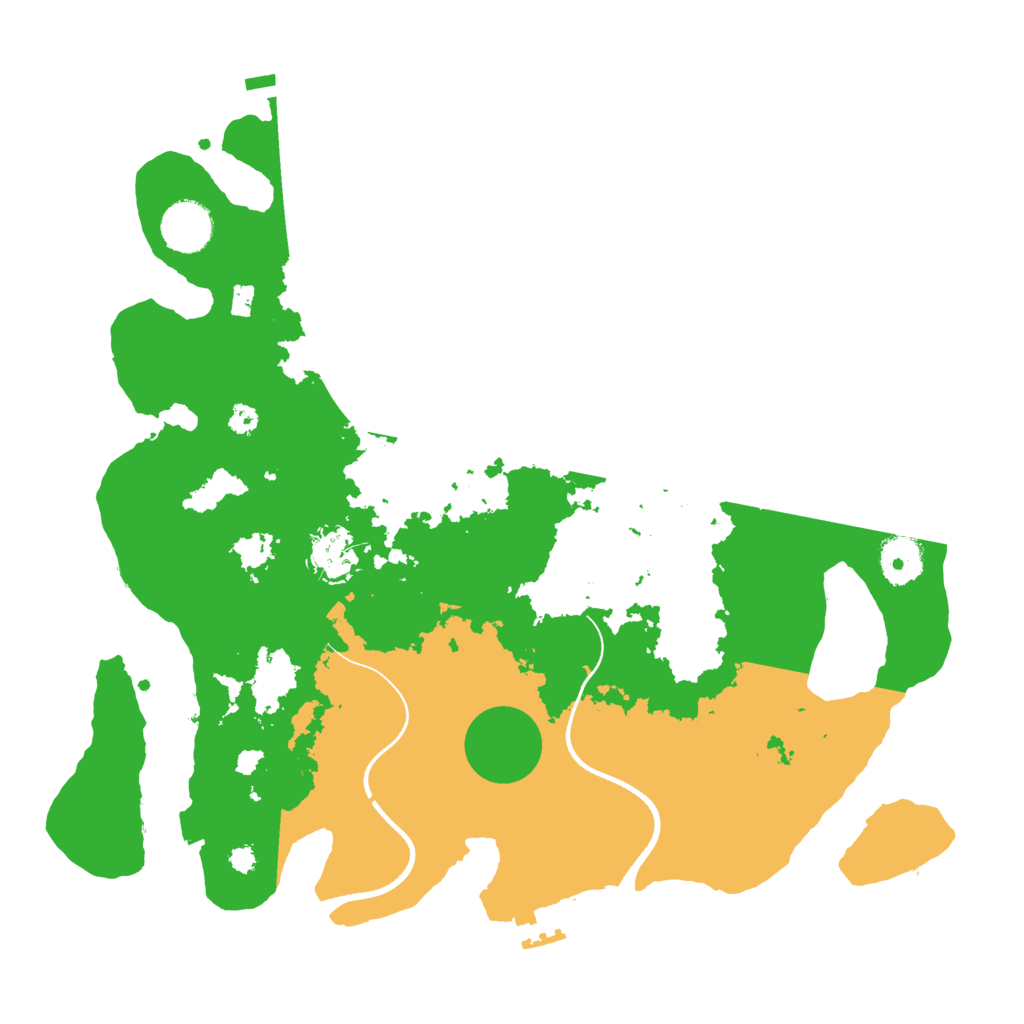 Biome Rust Map: Procedural Map, Size: 3500, Seed: 83608465