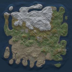 Thumbnail Rust Map: Procedural Map, Size: 4500, Seed: 1315294872, 19 Monuments