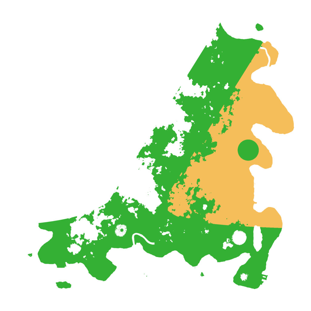 Biome Rust Map: Procedural Map, Size: 3900, Seed: 21