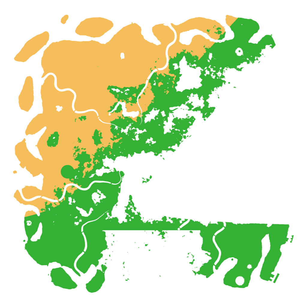 Biome Rust Map: Procedural Map, Size: 6000, Seed: 67137668