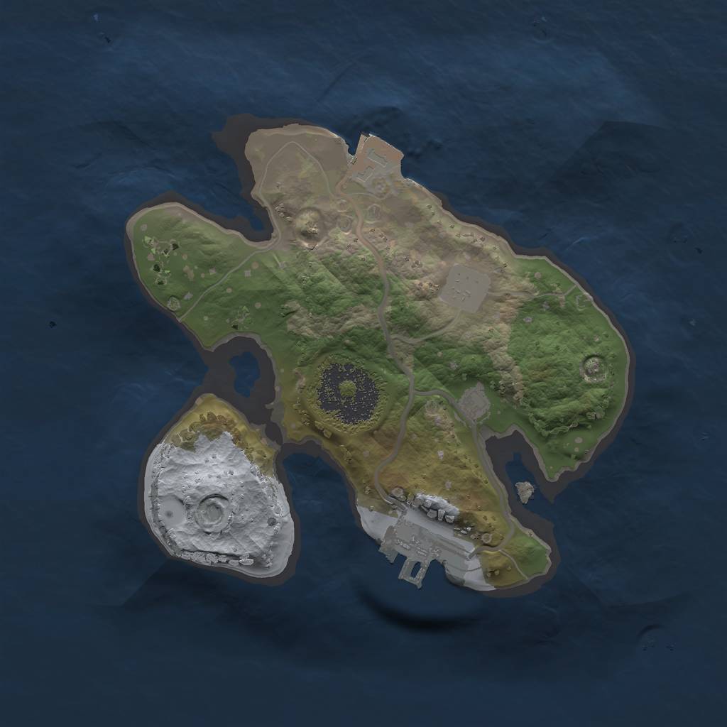 Rust Map: Procedural Map, Size: 1800, Seed: 1664072123, 4 Monuments