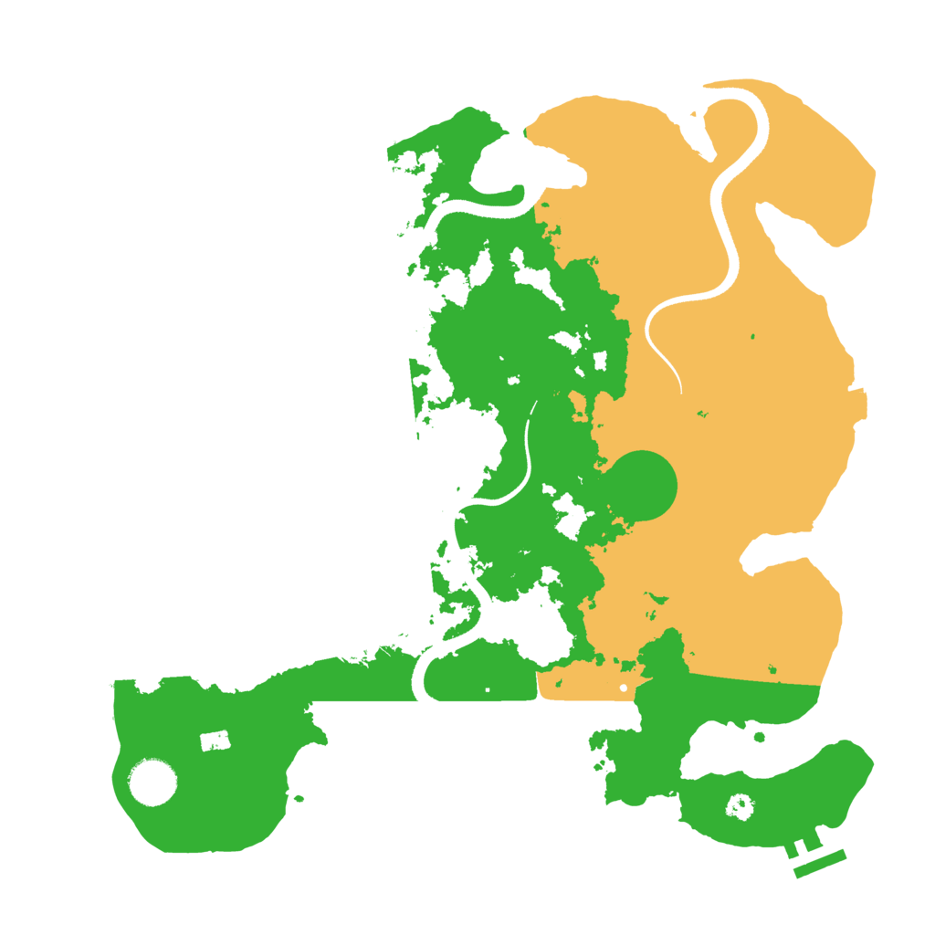 Biome Rust Map: Procedural Map, Size: 3500, Seed: 1539365397