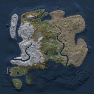 Thumbnail Rust Map: Procedural Map, Size: 3499, Seed: 1404732594, 11 Monuments
