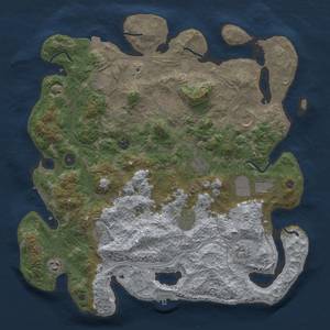 Thumbnail Rust Map: Procedural Map, Size: 4250, Seed: 1030406971, 19 Monuments