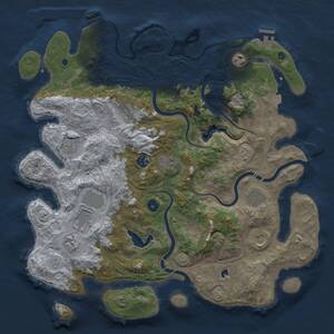 Thumbnail Rust Map: Procedural Map, Size: 4250, Seed: 481596351, 16 Monuments